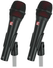 2 Se Electronics V7 Black Metal Handheld Dynamic Microphones Supercardioid Mics