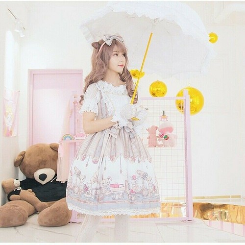 Lady Lolita Jumper Dress Lace Frill 