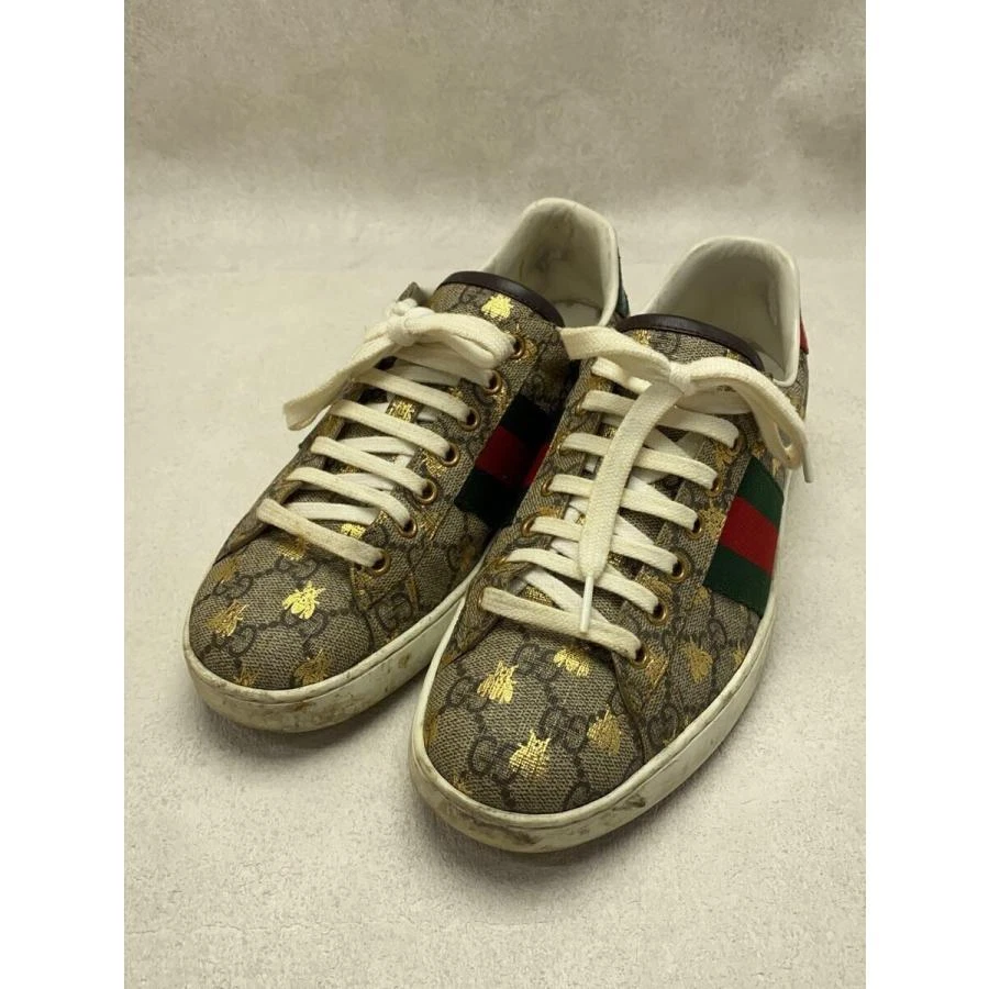 Baskets basses GUCCI UK6,5 marron PVC   Modèle 548950