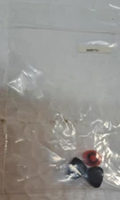 MA-COM Harris Black & Red Pushbutton Button Pack of (3) Part # G4UK07721