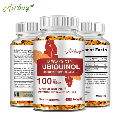 Ubiquinol CoQ10 100mg - mit Vitamin C - unterstützt die Gesundheit von Herz