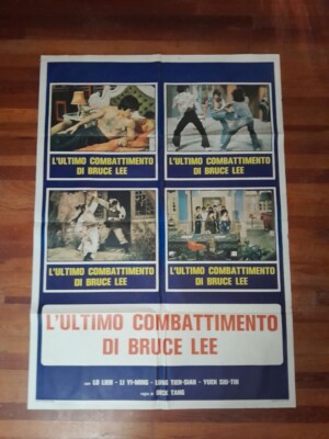 1978 GAME OF DEATH -(CHEN) BRUCE LEE - 2F ORIGINAL Italian 39x55 Movie Poster F8
