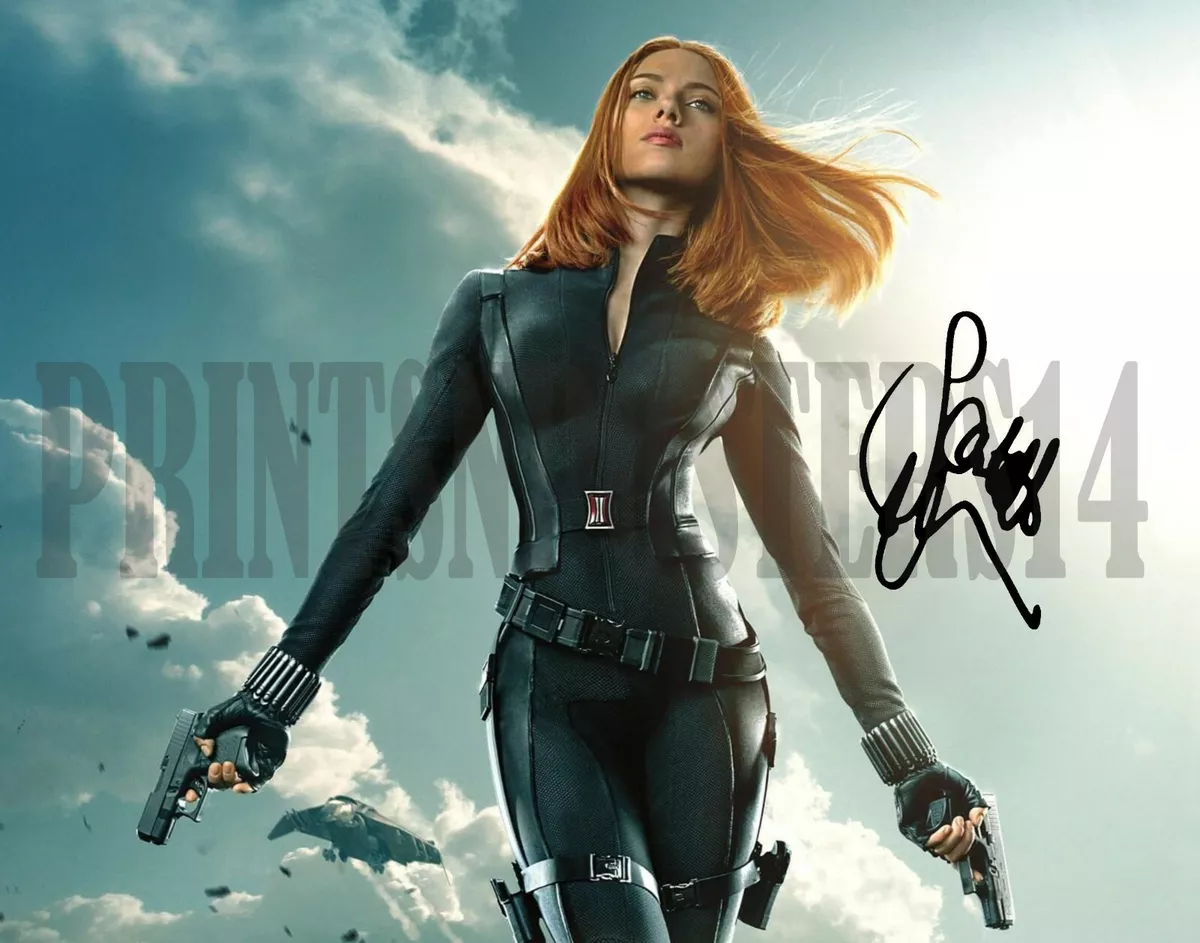 Scarlett Johansson 8x10 SIGNED REPRINT Poster Black Widow Marvel