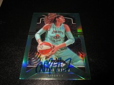 AMANDA ZAHUI B SIGNED AUTOGRAPHED 2020 PANINI PRIZM GREEN PRIZM CARD # 88 SP