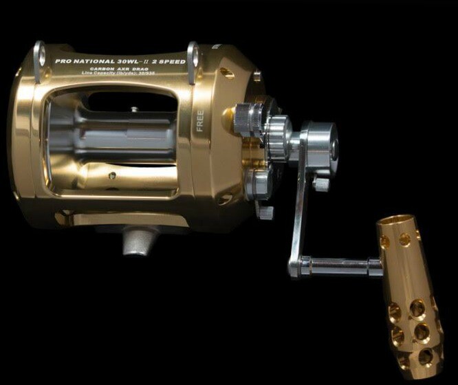 blue 80w fishing reel 2-Speed Twin Drag smoothness and wear resistance Avet T-RX 80W Reels are