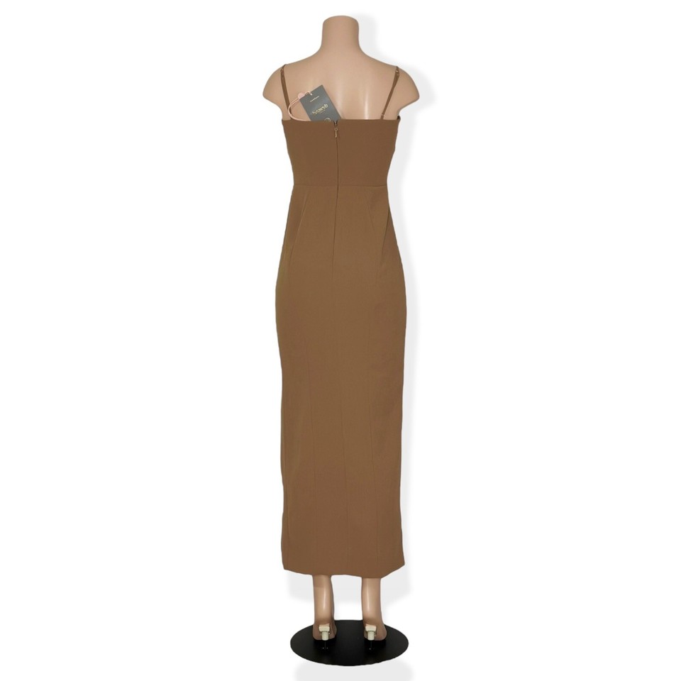 NWT HOUSE OF CB Jaida Corset Maxi Dress, Toast, Medium eBay