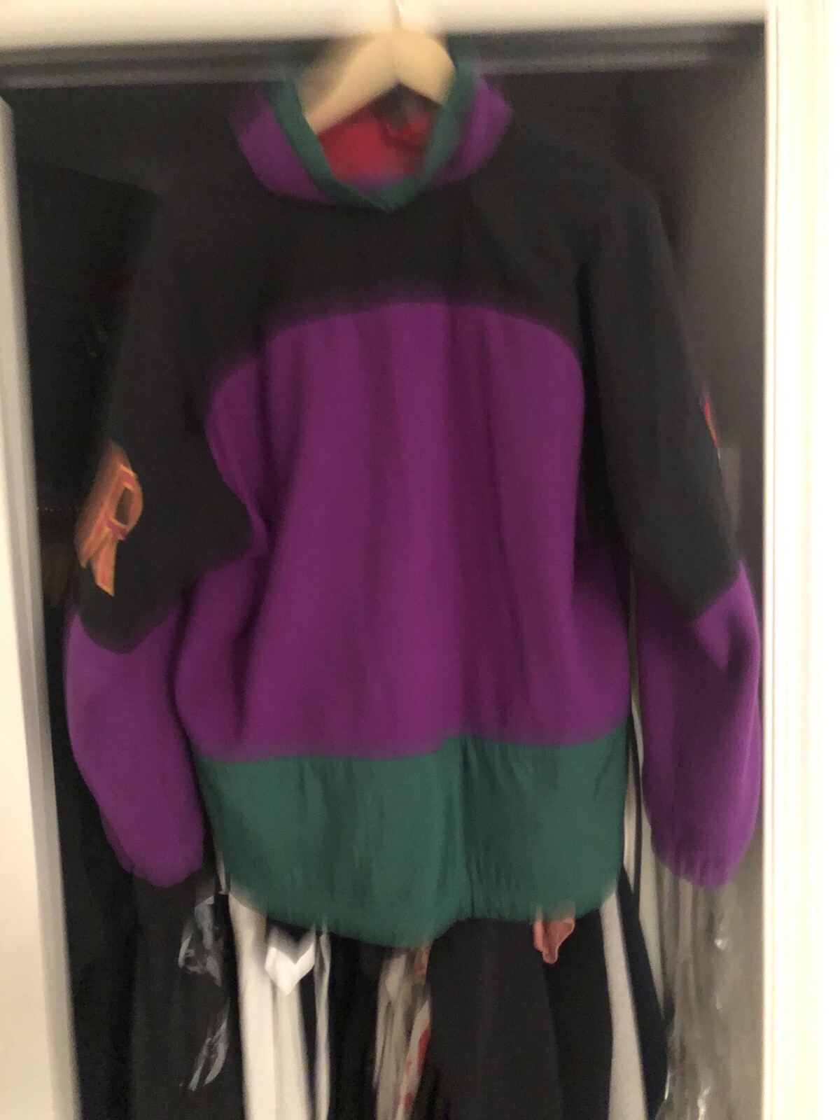 Men's Nike Vintage Fleece Jacket Size S USA Made 90s Very Rare!!! image 3