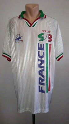 Football Shirt Soccer France 98 World Cup Coupe Du Monde 1998 Itali Italy Jersey Ebay