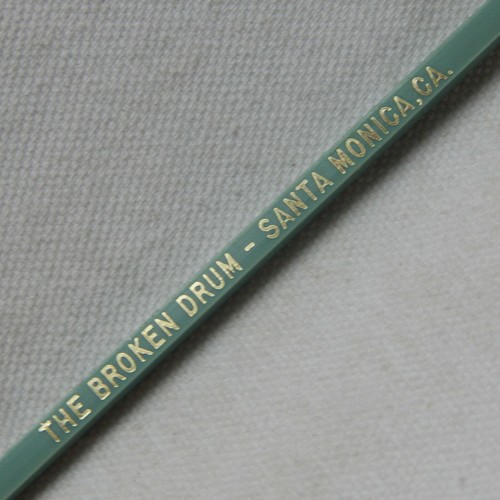 THE BROKEN DRUM, SANTA MONICA, CA., SWIZZLE STICK eBay
