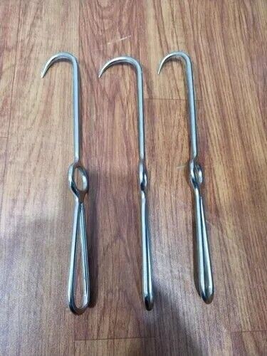 Instrumentos quirúrgicos ortopédicos de acero inoxidable pequeños, medianos grandes de gancho óseo - Imagen 1 de 4