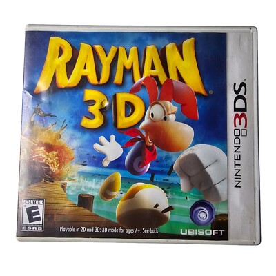 Rayman 3D Nintendo 3DS 2011  Platformer Tested Game - NO MANUAL