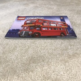 Lego Creator 10258 London Bus Building Toy Instructions Manual Book Sticker