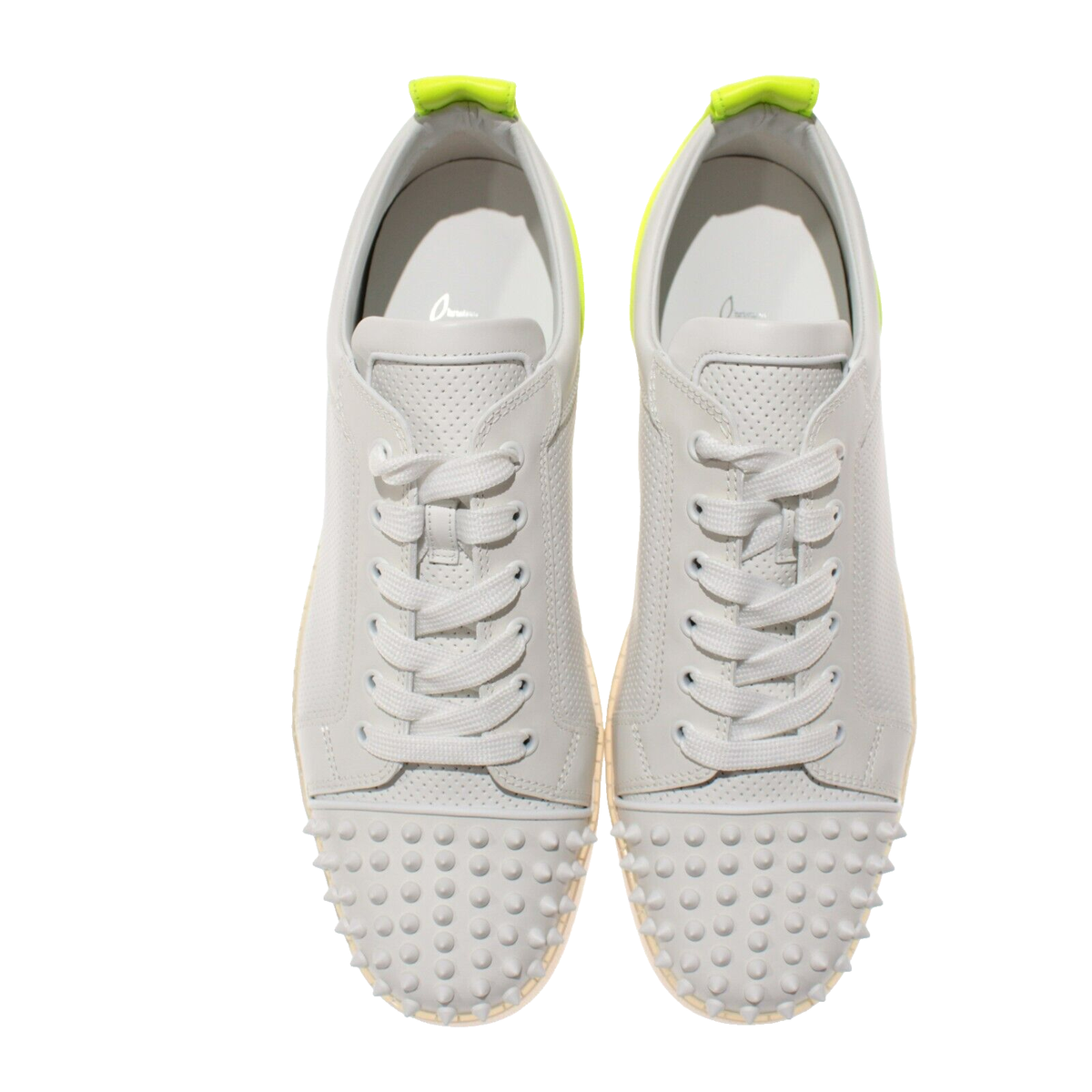 Christian Louboutin NWB Sneakers Fun Louis Junior Sz 44.5 US 11.5 White w/ Felt Fun Louise Junior - Sneakers - Calf leather and Psychic  main image 2