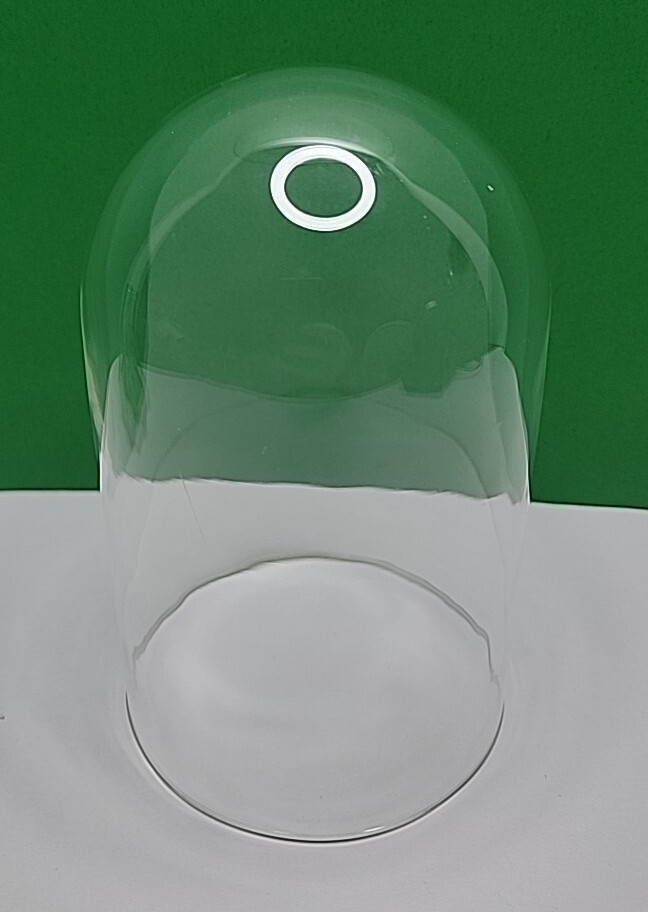 Vintage Anniversary Clock Glass Dome Replacement 6.75" Tall 4.187" OD