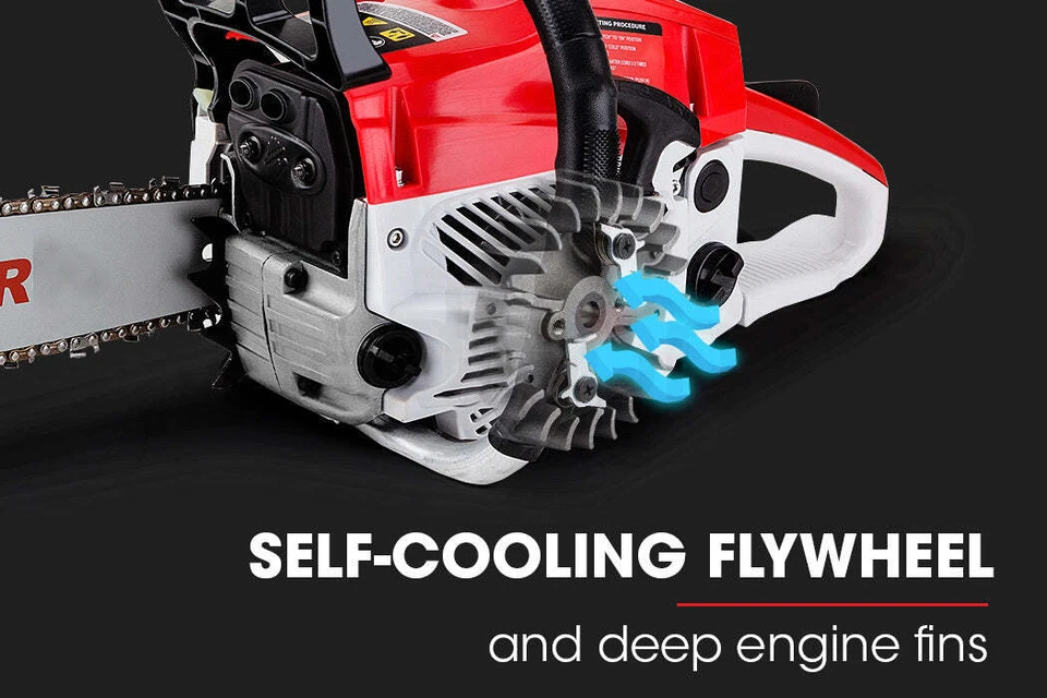 Motosierra comercial de gasolina NNEMB 52cc 20 bar arranque eléctrico SX52 Foto 4 de 4