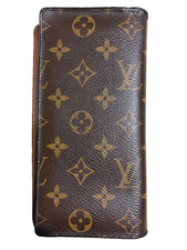 Louis Vuitton Monogram Portefeuille Brazza Bifold Long Wallet Brown