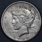 1922-D $1 PEACE SILVER DOLLAR KM# 150 Grade:  F A7058
