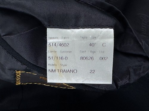 Recent $3995 Brioni "Traiano" Two-Button Solid Black Blazer, 40S 40R 38S Jacket - Picture 12 of 17