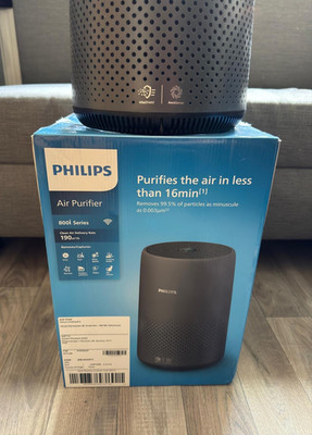 Philips 800i Series Luftreiniger HEPA WiFi VitaShield AeraSense LED Schwarz