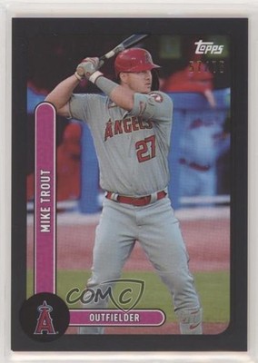 2021 Topps Brooklyn Collection Black 57/75 Mike Trout #48 4t6