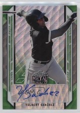 2021 Leaf Metal Draft Green Wave /5 Yolbert Sanchez #BA-YS1 Auto 0bz