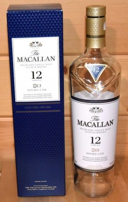 Macallan 12-year Highland Scotch Bottle -Empty 750ml with Cork Stopper, Gift Box