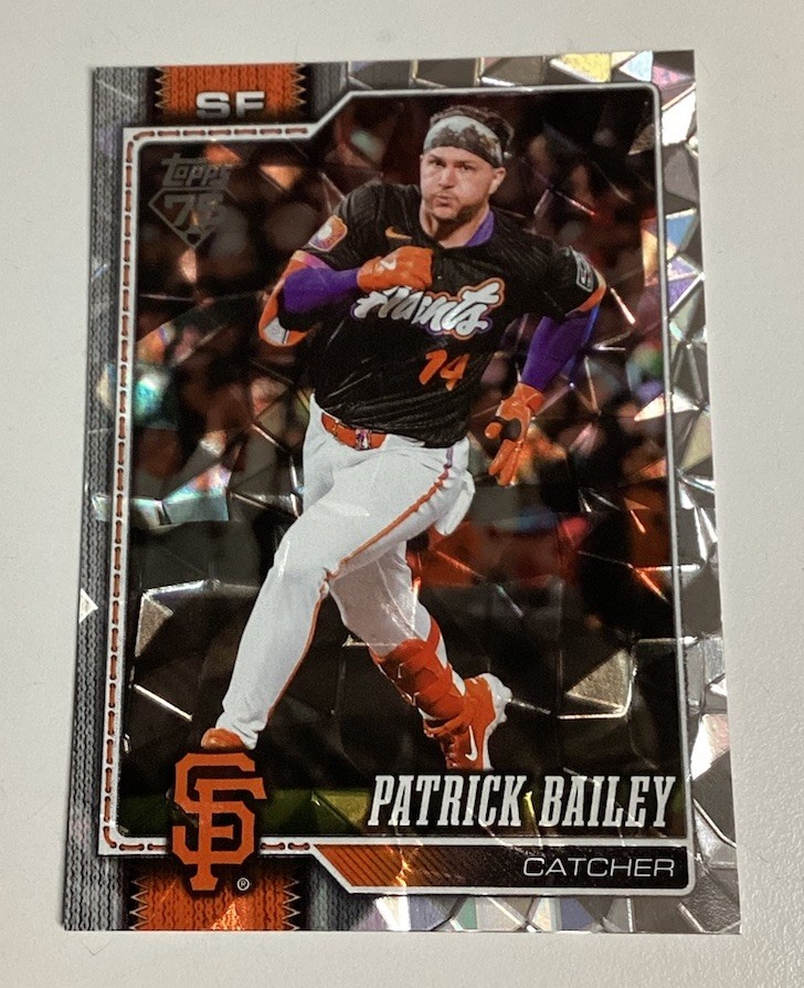 2026 Topps Series 1 PATRICK BAILEY Diamante Foil Parallel Card #7 Giants