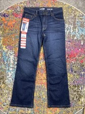 Kids Wrangler Jeans Size 12 Regular Bootcut Dark Wash Pants NEW NWT