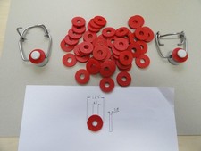 50 neue Dichtungen (rot) f&uuml;r B&uuml;gelverschlu&szlig; Bierflasche - Hobbybrauer
