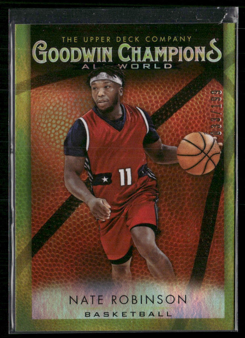 Nate Robinson 2021 Upper Deck Goodwin Champions All-World Basketball Yellow