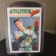 Tyler Soderstrom 2026 Topps Heritage Image Variation #101 Las Vegas Athletics SP