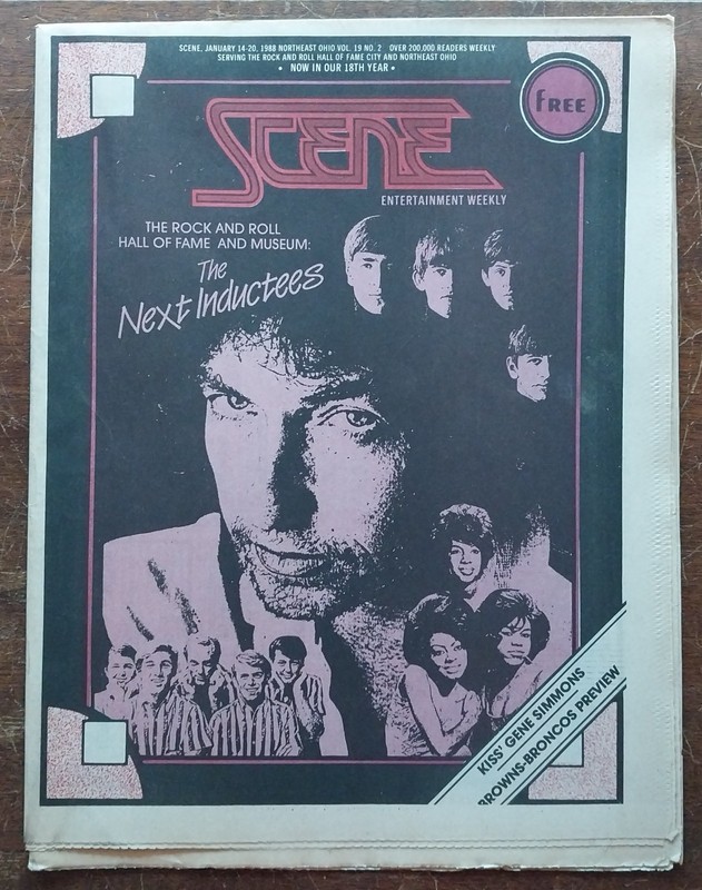 Scene Mag - Jan 14, 1988 - Rock Hall Inductees, Kiss, McAuley-Schenker & more EX