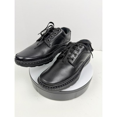 DREW Orthopedic Arch Support Black Leather Lace Up Comfort Shoes Women 11N