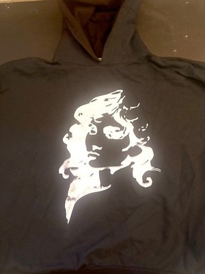 Rare Billie Eillish Melt-Face XL Black Hoodie 2016 Webstore Drop Limited-Edition