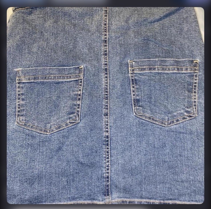Blue Spice Overall Dress Size Small View 4