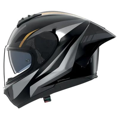 INTEGRALHELM NOLAN N60-6 SPORT LESMO 354 SCHWARZ GRAU ANTHRAZIT GOLD GRÖSSE M