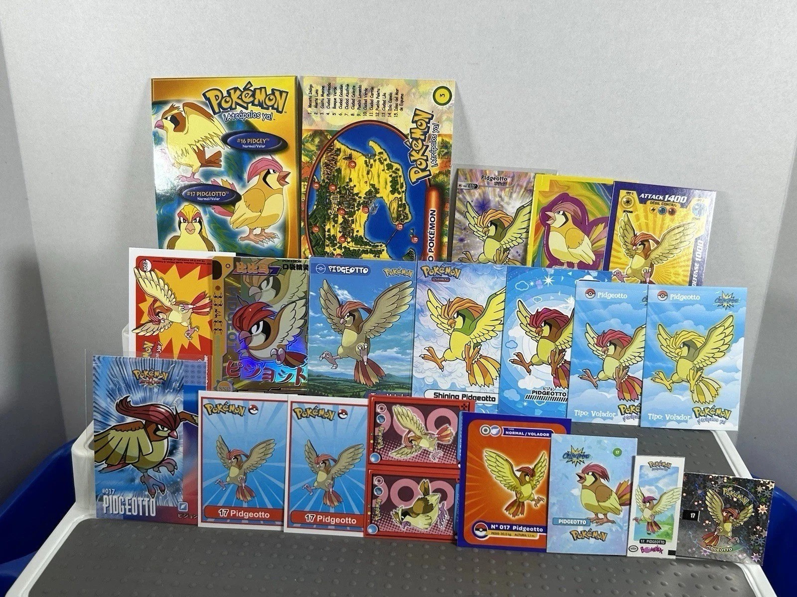 Pokémon Pidgeotto Lot of Cards and Stickers - Pidgeotto #17 Lot of 20