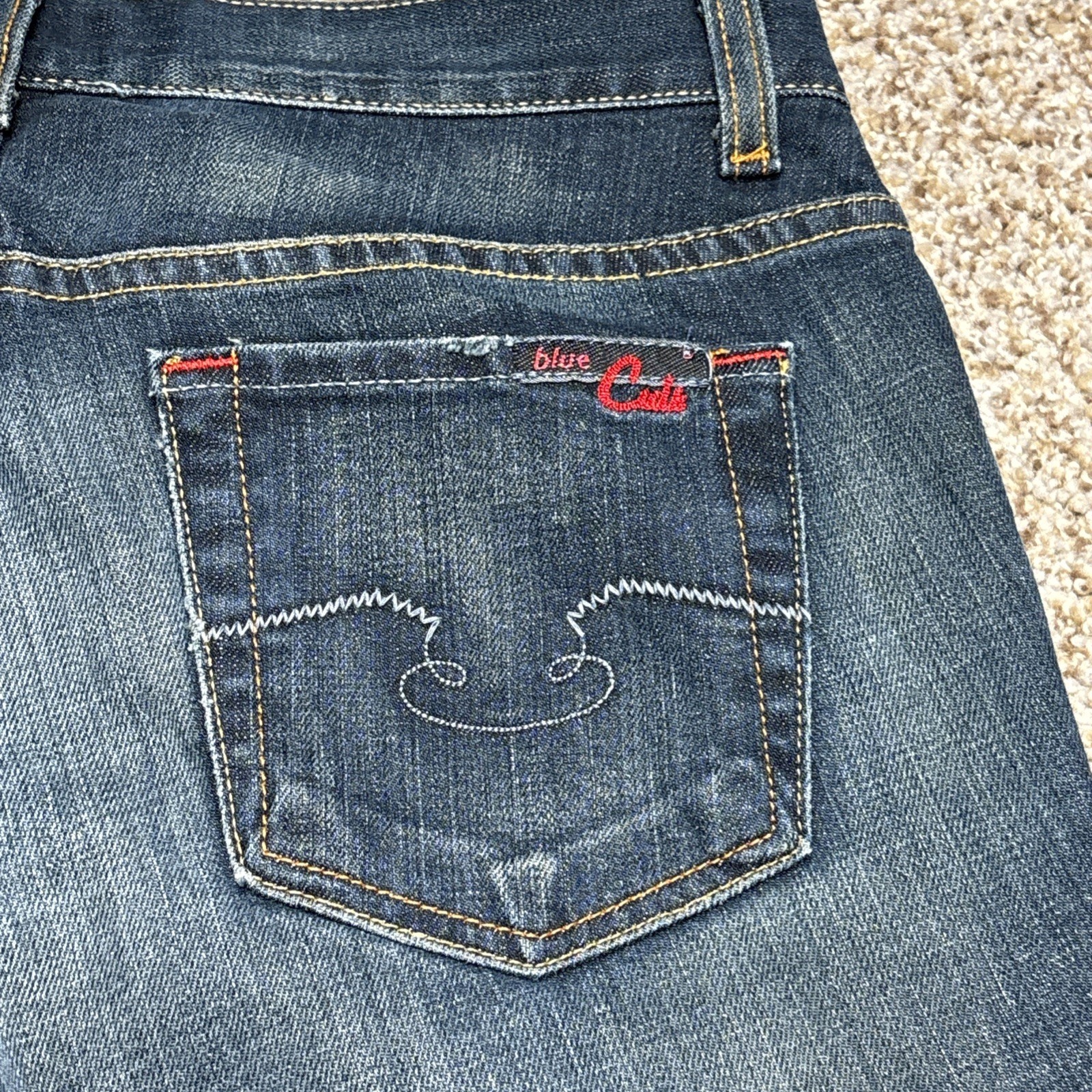 New Blue Cult Jeans Womens 29 Dark Wash Flared Vtg Fits 30 X 32 Nordstroms - View 17