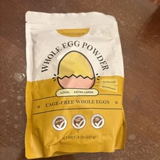 Orgnisulmte Dried Whole Egg Powder Natural Gluten-Free, 8 oz