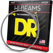 Hi Beam Stainless Steel Medium Bass Strings Round Wound Flexibility Durability