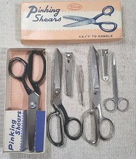 Vintage scissors  Clipper Lot Wiss, Craftsman, Stellar 7" Pinking Shears Etc.