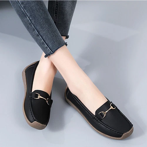 Womens Loafers Mocassin Office Work Flat Slip On Shoes Ladies Casual Shoes Size - Bild 39 von 59