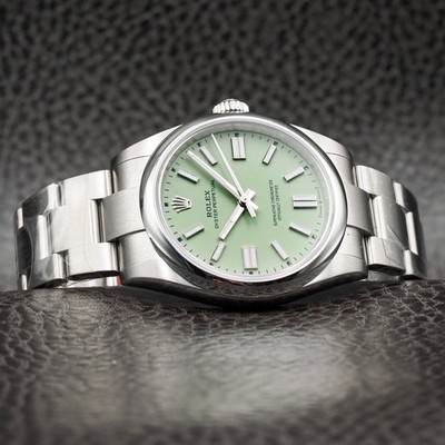 2025 BNIB Rolex Oyster Perpetual  Pistachio  Dial 41mm 134300-0006