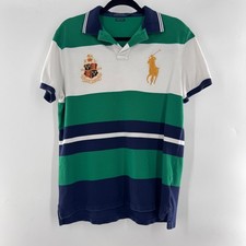 Polo Ralph Lauren Big Pony Custom Slim Fit Striped Polo Shirt Size M
