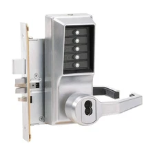 KABA SIMPLEX R8148B-26D-41 Push Button Lockset,8000,Right,Lever 44ZY42