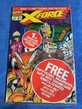 X-Force #1 (Marvel Comics August 1991) Sealed Poly-bag with Shatterstar Card