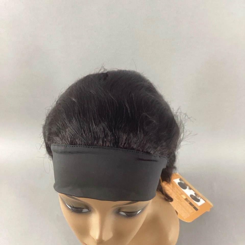 14" Deep Wave Headband Wig Wet&Wavy Natural Brown 100% Unprocessed Human Hair - Image 3 of 4