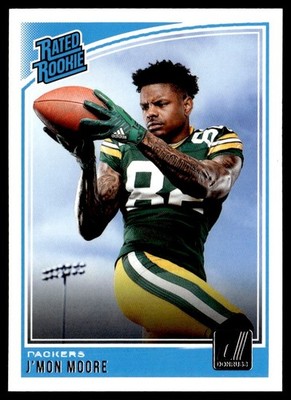2018 Donruss J'Mon Moore Rookie Green Bay Packers #332