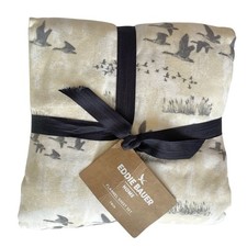 Eddie Bauer TWIN Sheet Set Geese Meadow Ivory 100 Cotton Flannel Warm Soft NEW