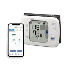 Monitor de presión arterial de muñeca inalámbrico OMRON dorado Bluetooth monitor inteligente NUEVO